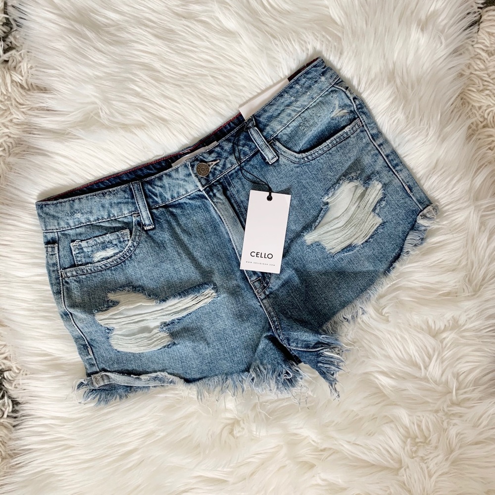 Cello Distressed Denim Short